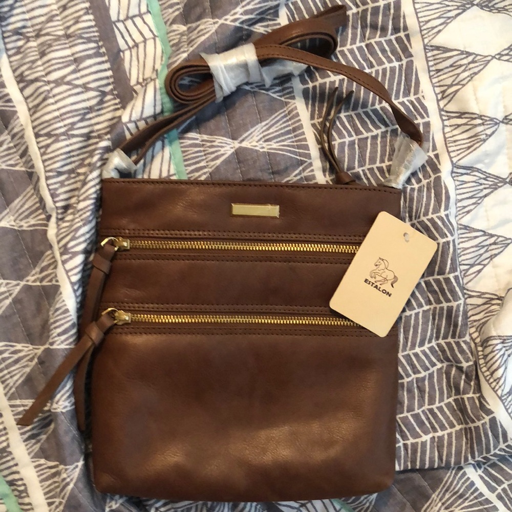 Estalon Leather Crossbody Bag For Women
